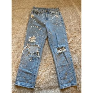 Carmar denim - bedazzled star size 23 jeans. OBO